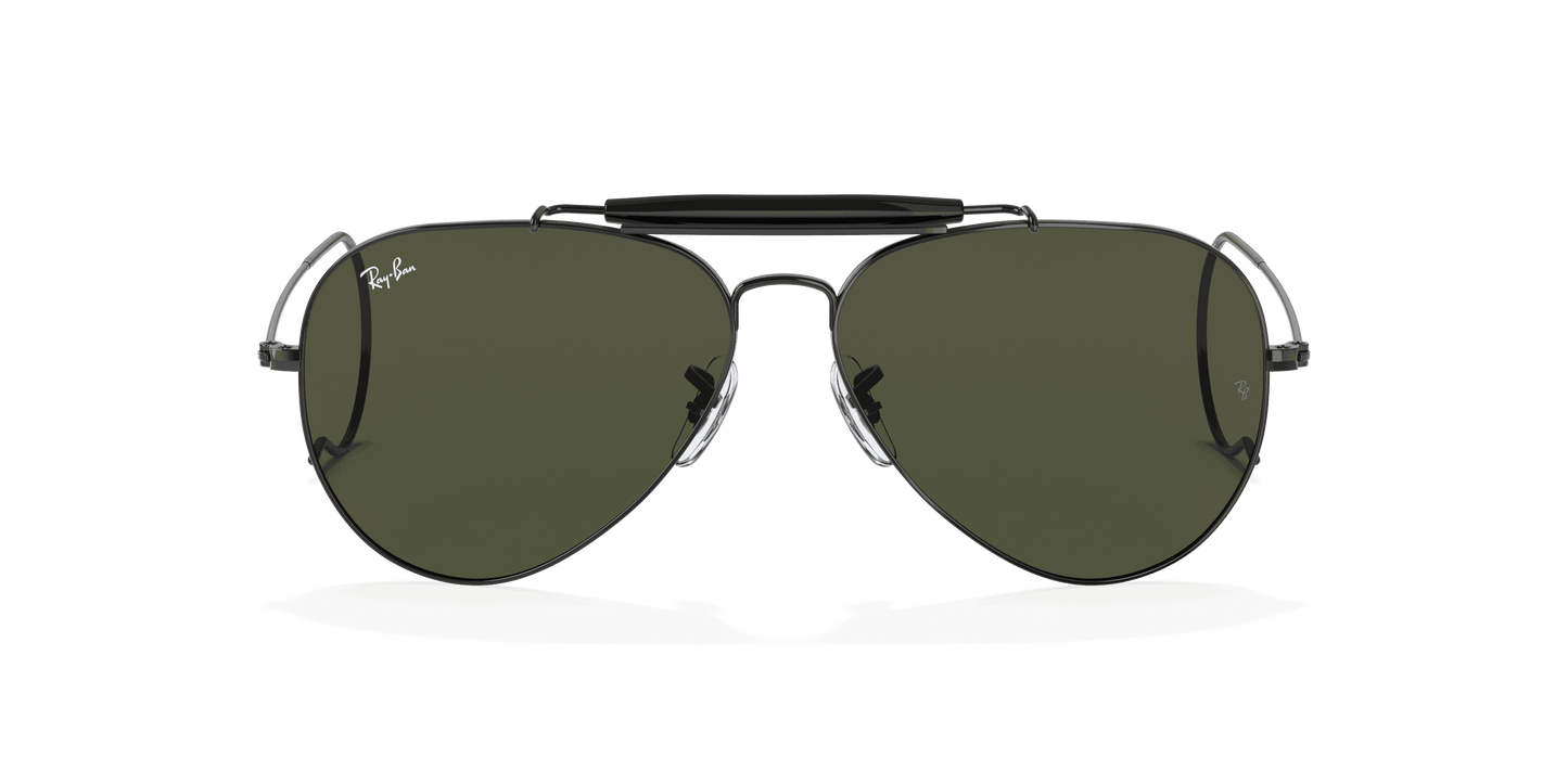 [G-15 Green Lenses, Polished Black Frame]