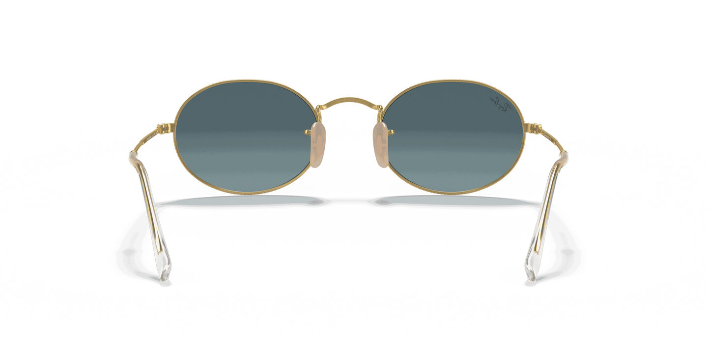 [Blue Gradient Lenses, Polished Arista Gold Frame]