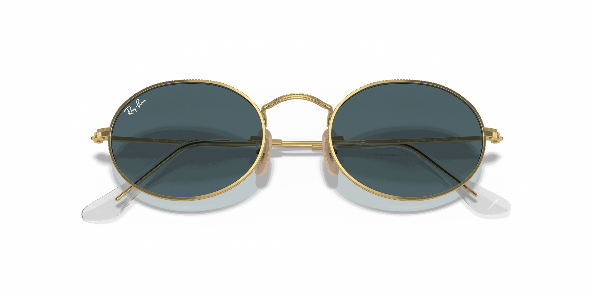 [Blue Gradient Lenses, Polished Arista Gold Frame]