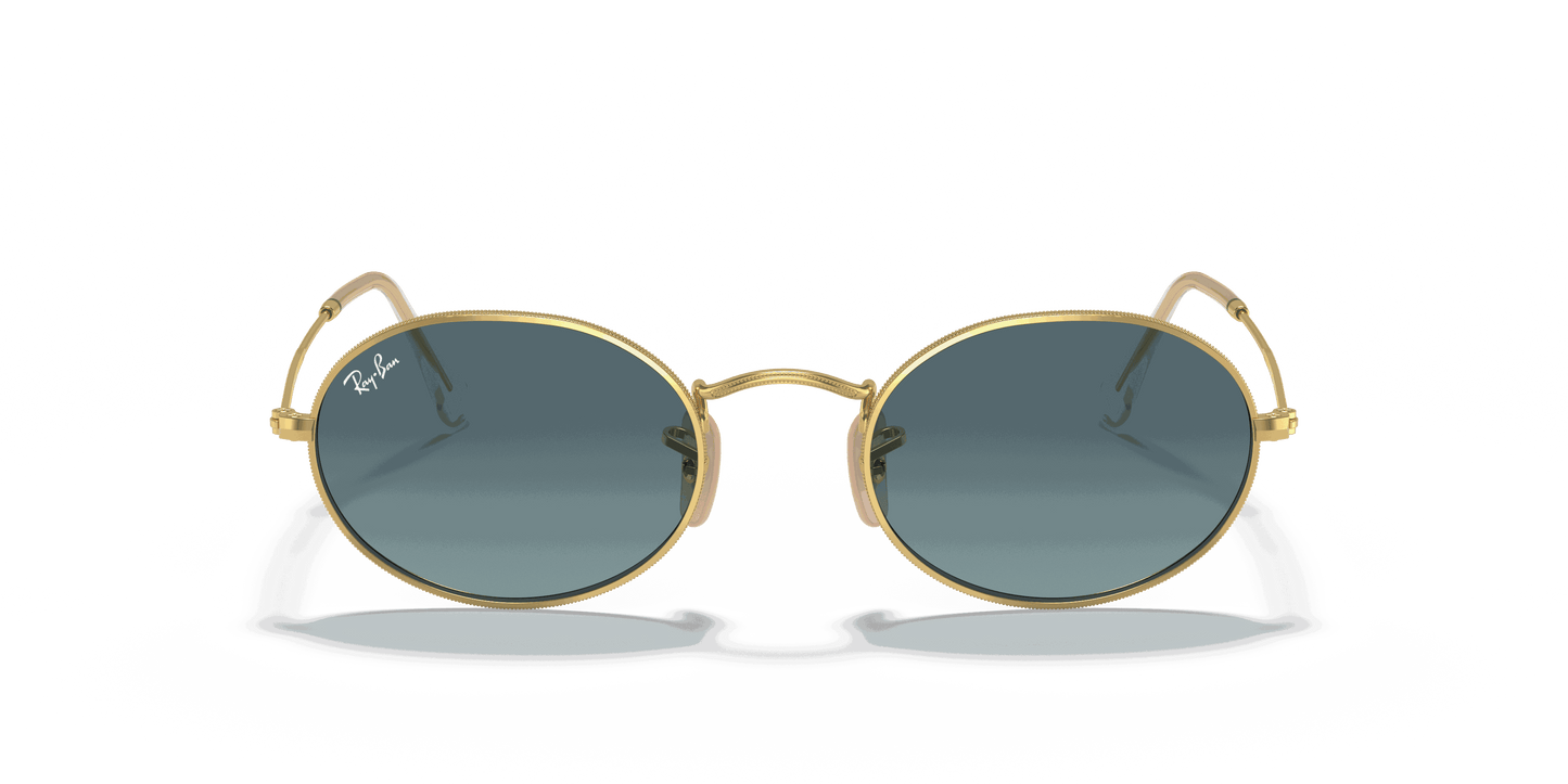 [Blue Gradient Lenses, Polished Arista Gold Frame]