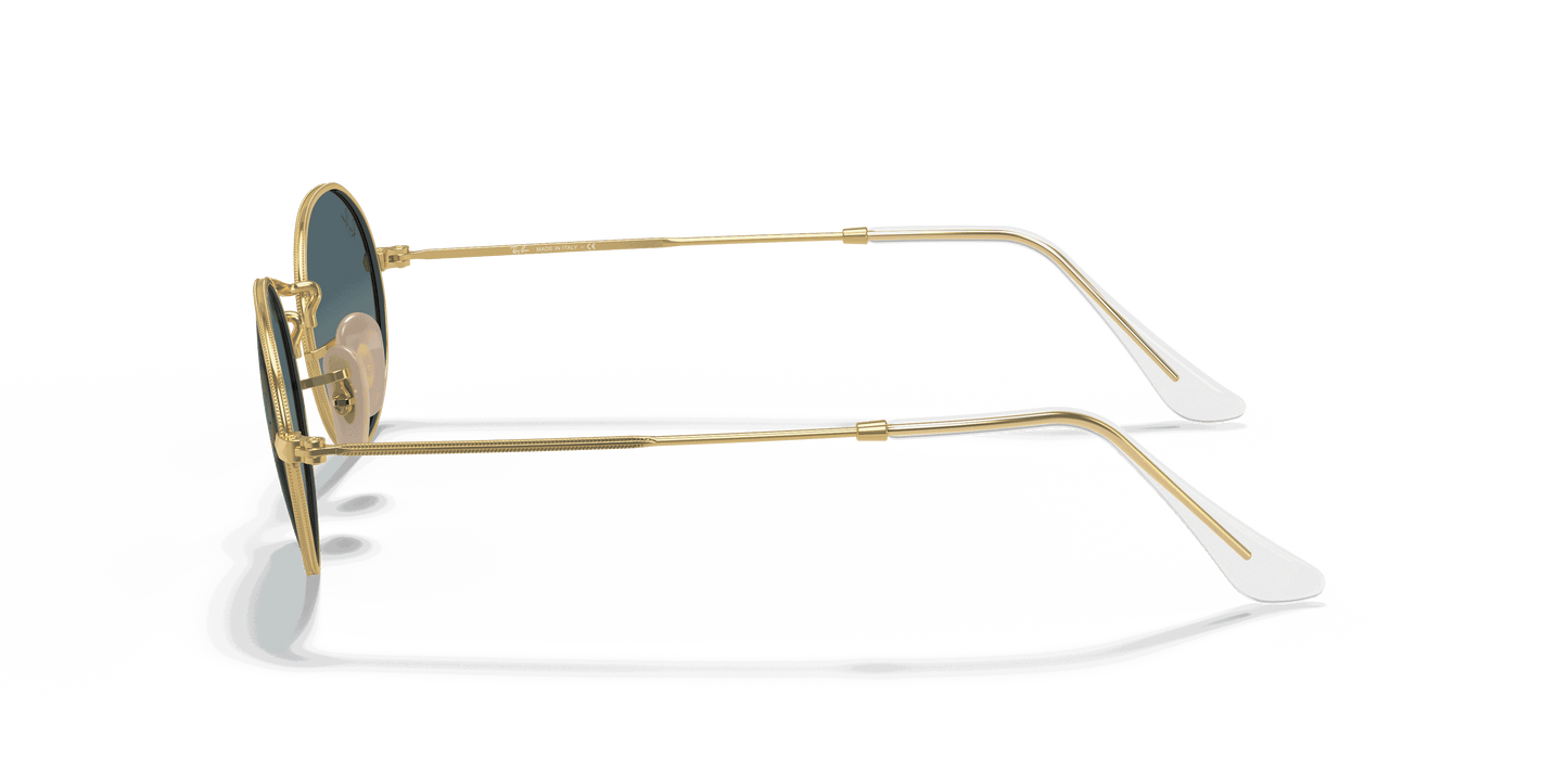 [Blue Gradient Lenses, Polished Arista Gold Frame]