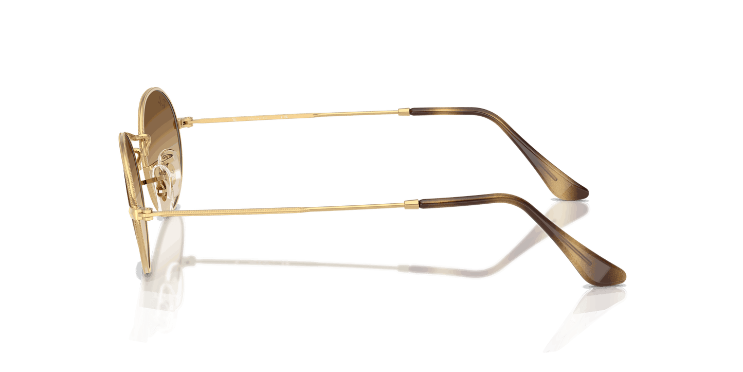 [Clear Gradient Brown Lenses, Polished Arista Gold Frame]