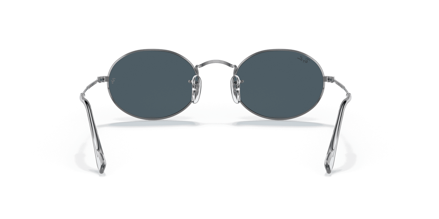 [Blue Lenses, Polished Silver Frame]