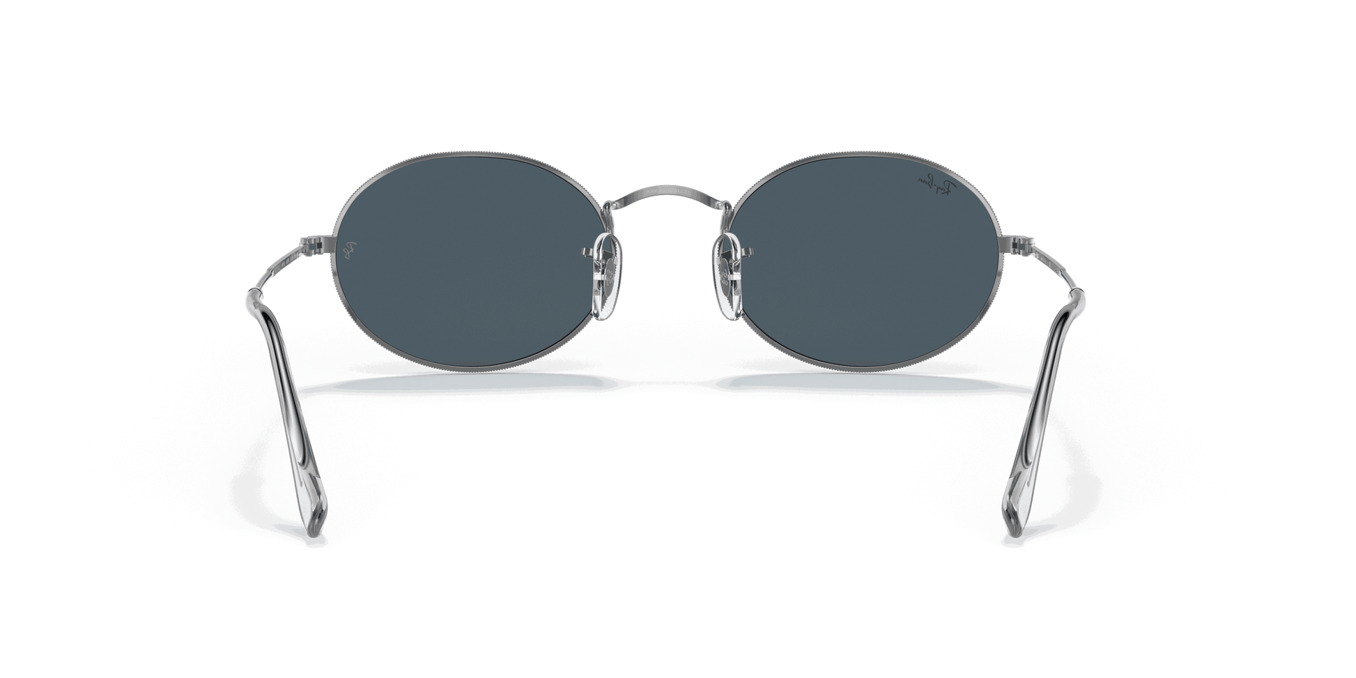 [Blue Lenses, Polished Silver Frame]