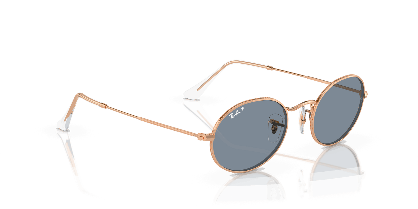 [Blue Lenses, Polished Rose Gold Frame]