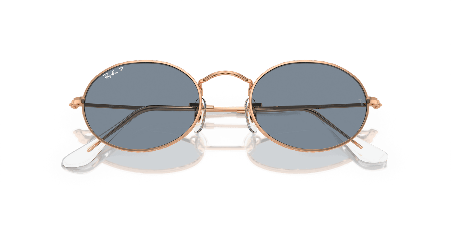 [Blue Lenses, Polished Rose Gold Frame]