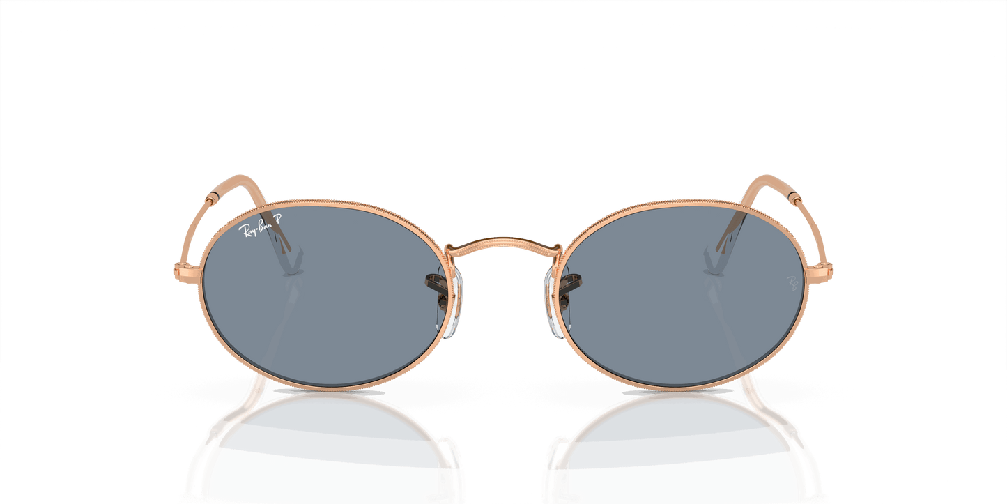 [Blue Lenses, Polished Rose Gold Frame]