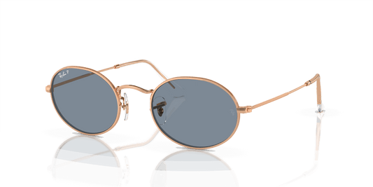 [Blue Lenses, Polished Rose Gold Frame]