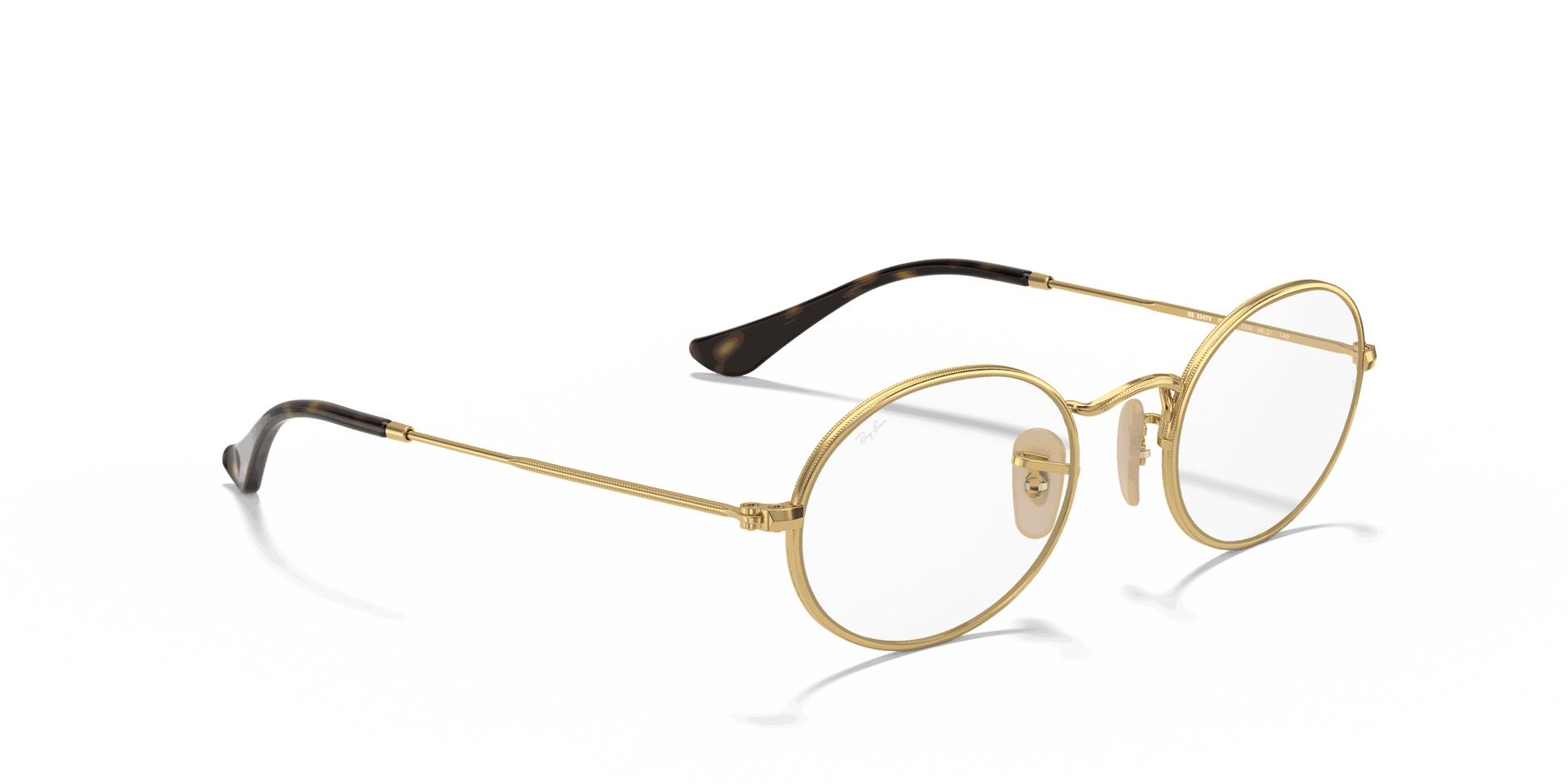[Clear Lenses, Polished Arista Gold Frame]