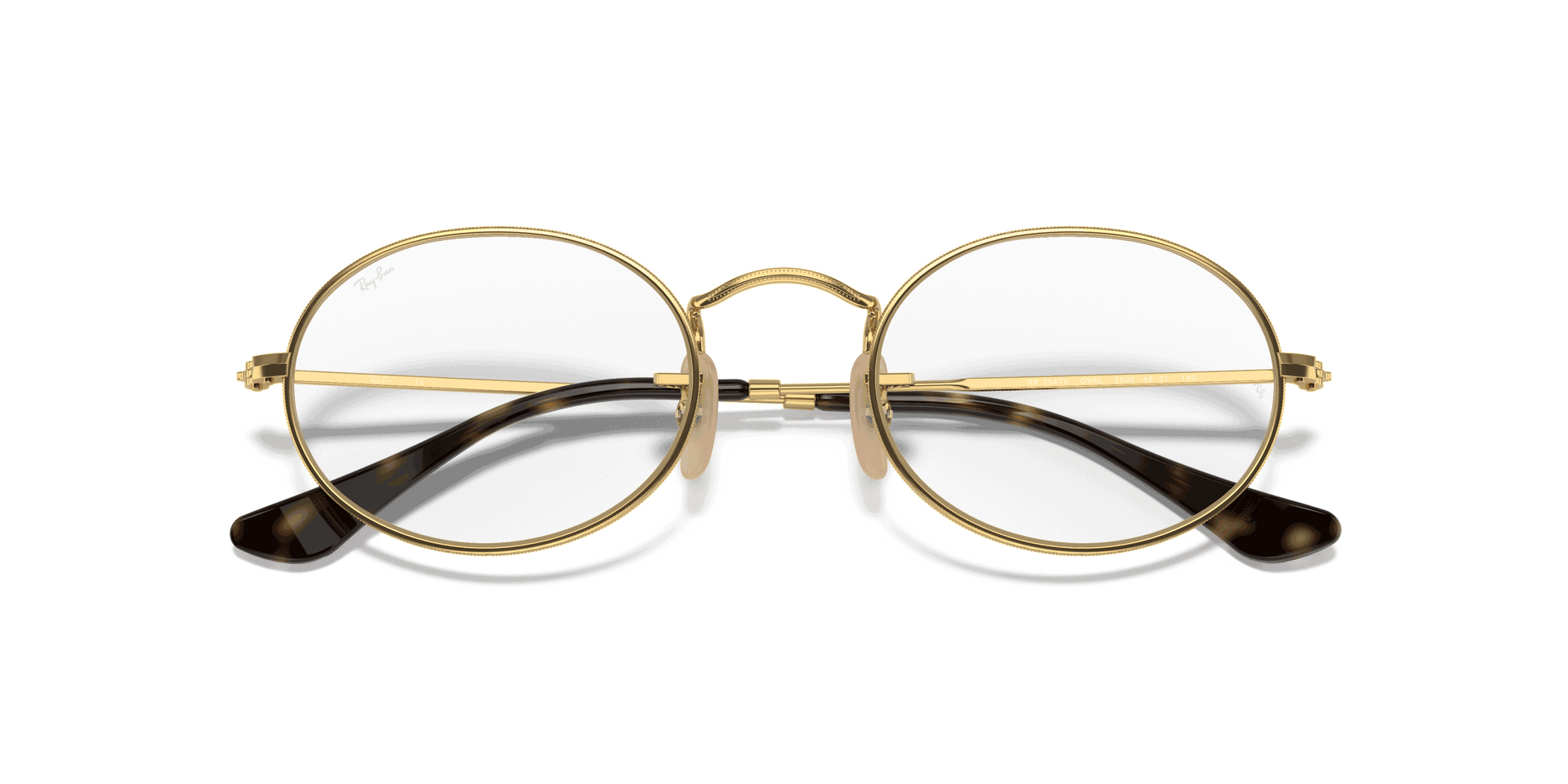 [Clear Lenses, Polished Arista Gold Frame]