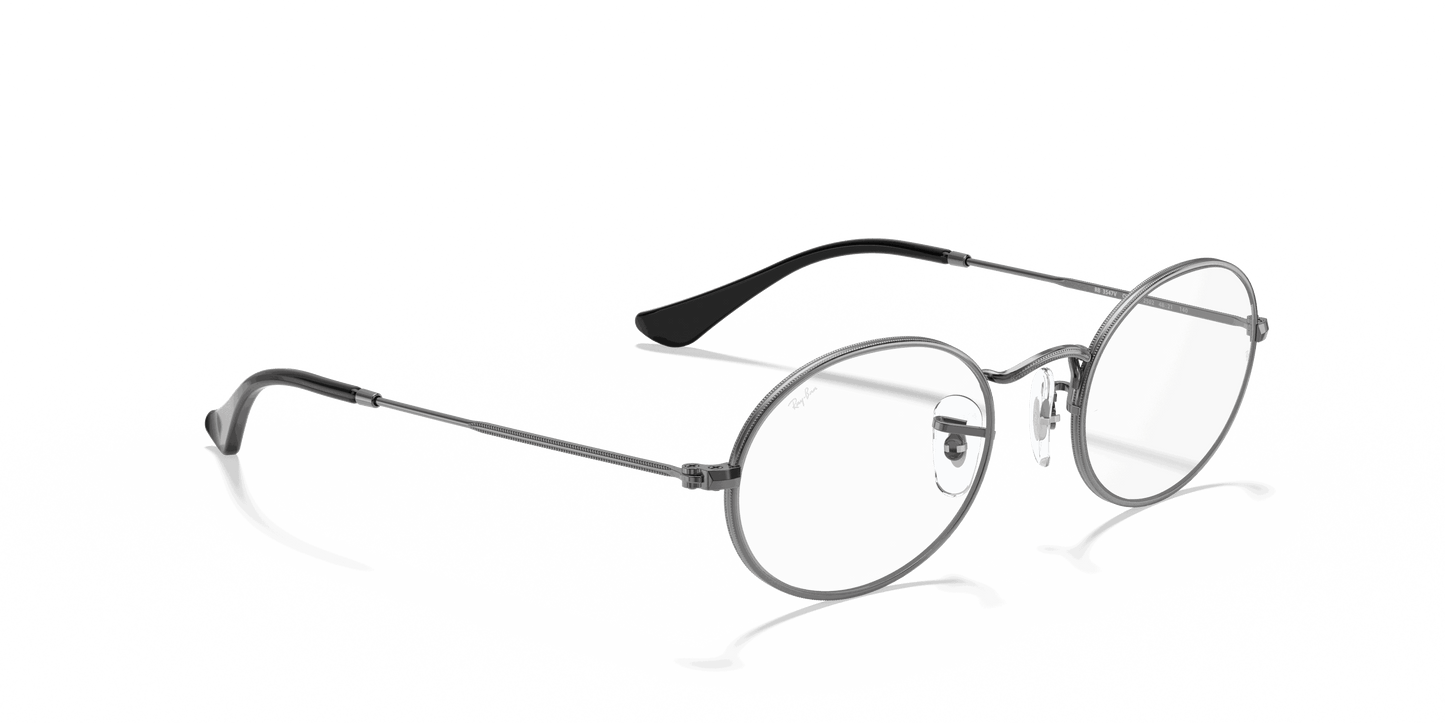 [Clear Lenses, Polished Gunmetal Frame]