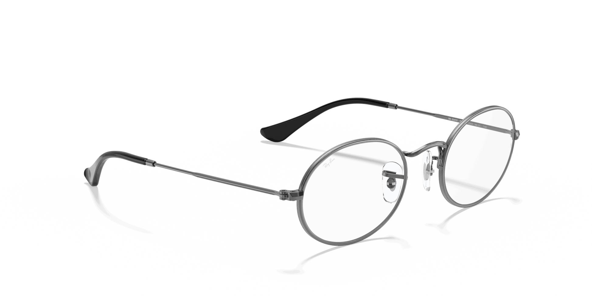 [Clear Lenses, Polished Gunmetal Frame]