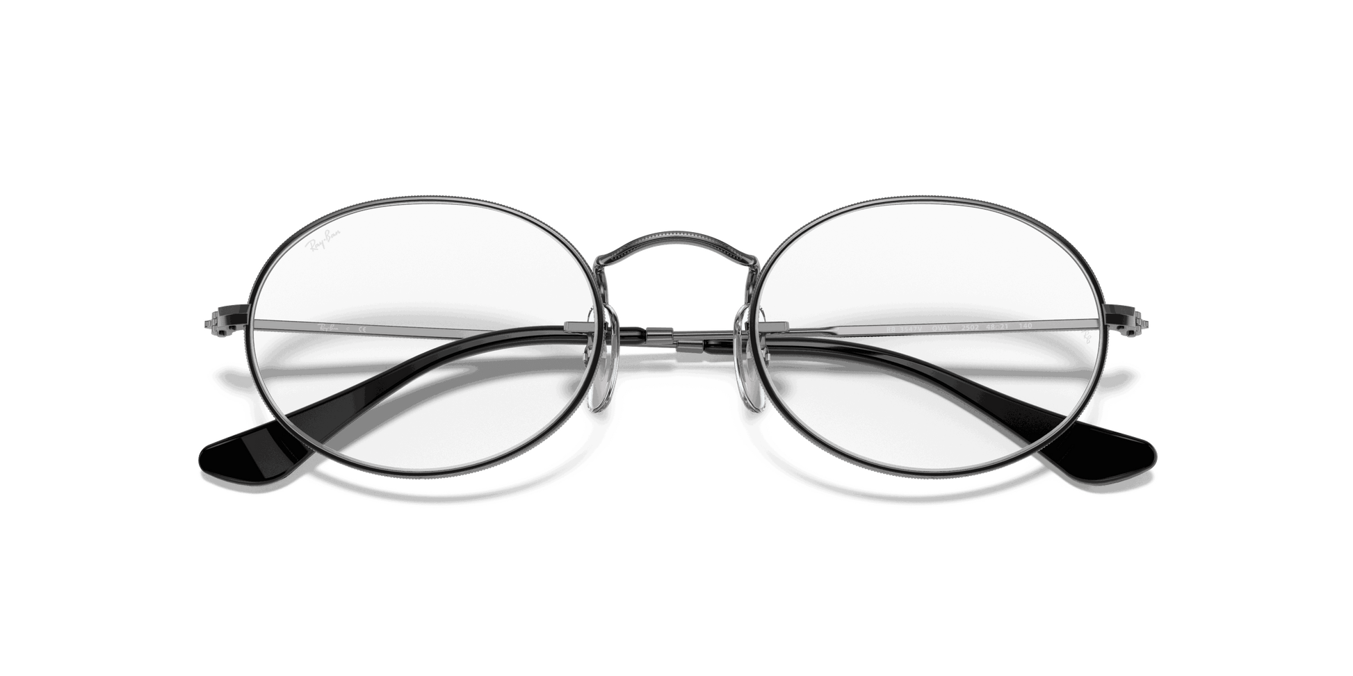 [Clear Lenses, Polished Gunmetal Frame]