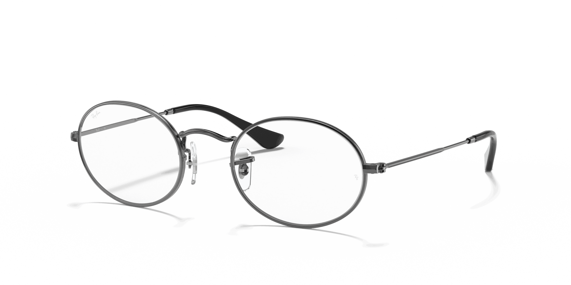 [Clear Lenses, Polished Gunmetal Frame]