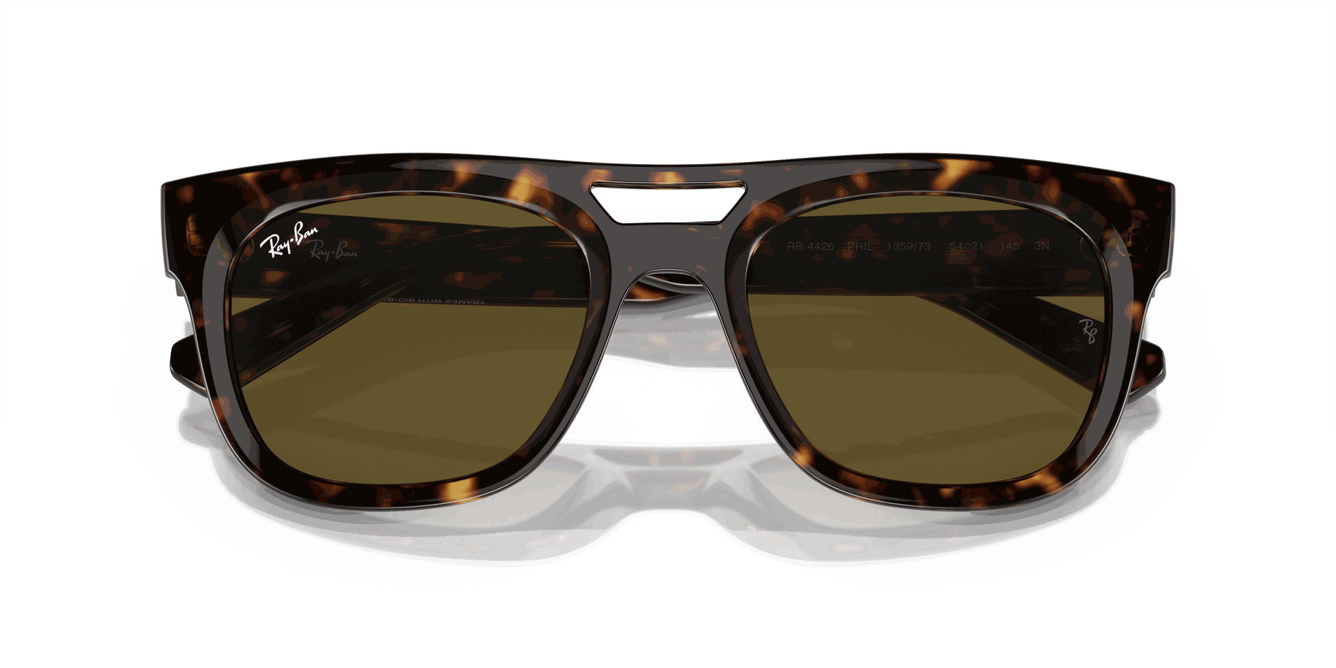 [Dark Brown Lenses, Polished Havana Frame]
