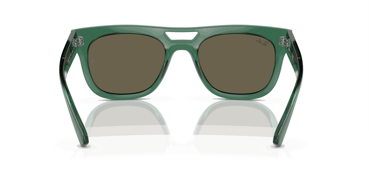 [Brown Lenses, Polished Transparent Green Frame]