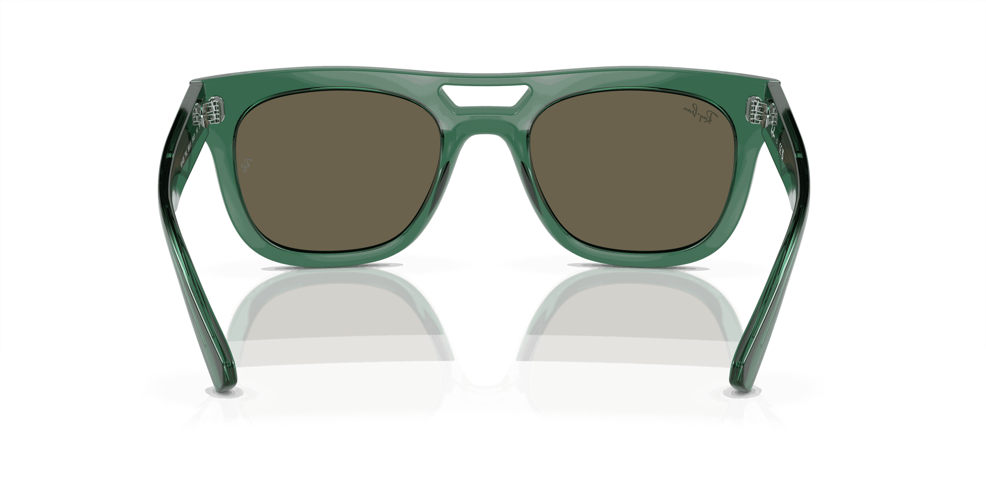 [Brown Lenses, Polished Transparent Green Frame]