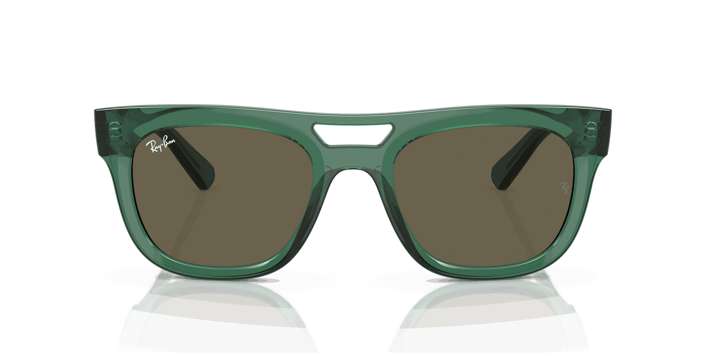 [Brown Lenses, Polished Transparent Green Frame]
