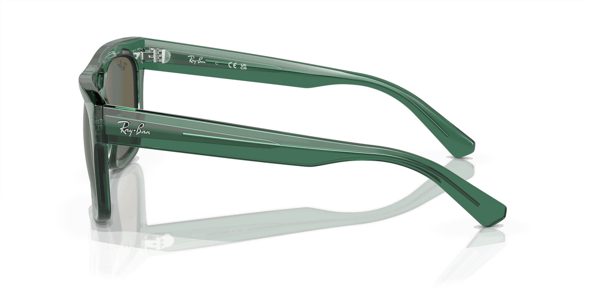 [Brown Lenses, Polished Transparent Green Frame]