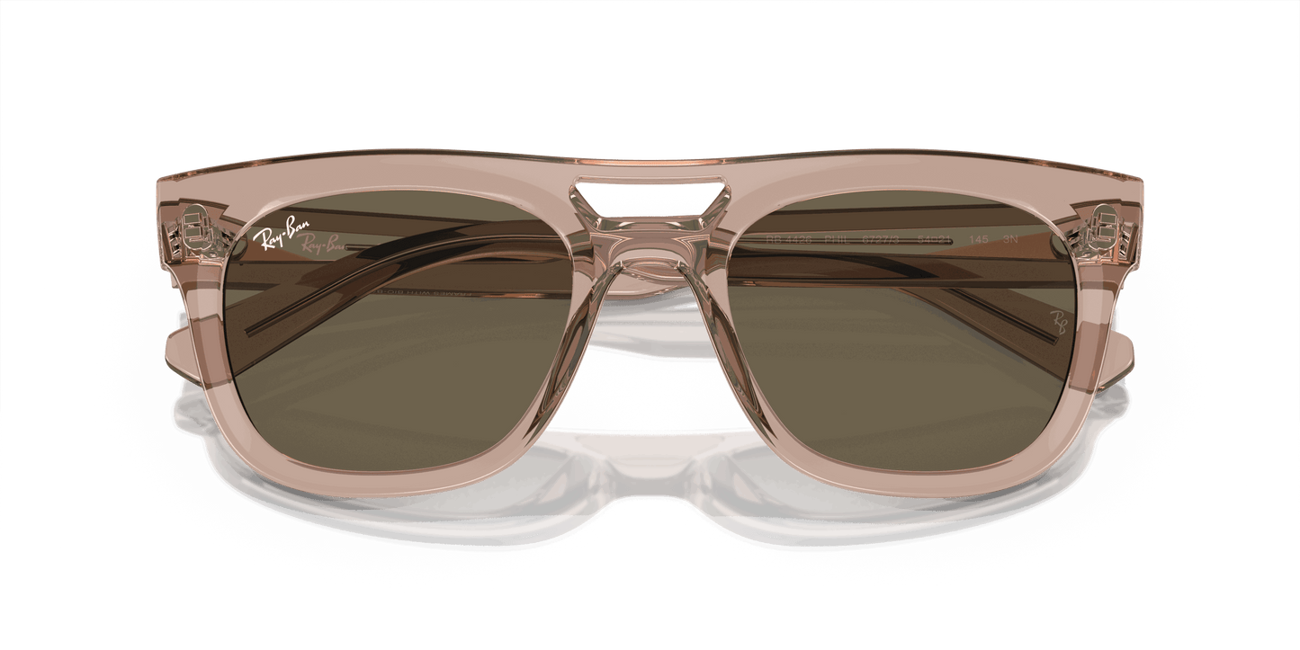[Brown Lenses, Polished Transparent Light Brown Frame]