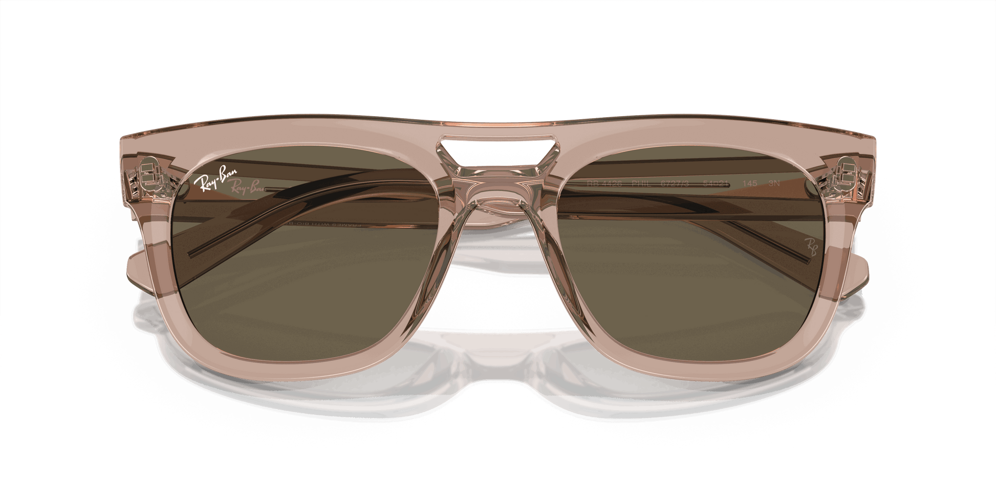 [Brown Lenses, Polished Transparent Light Brown Frame]