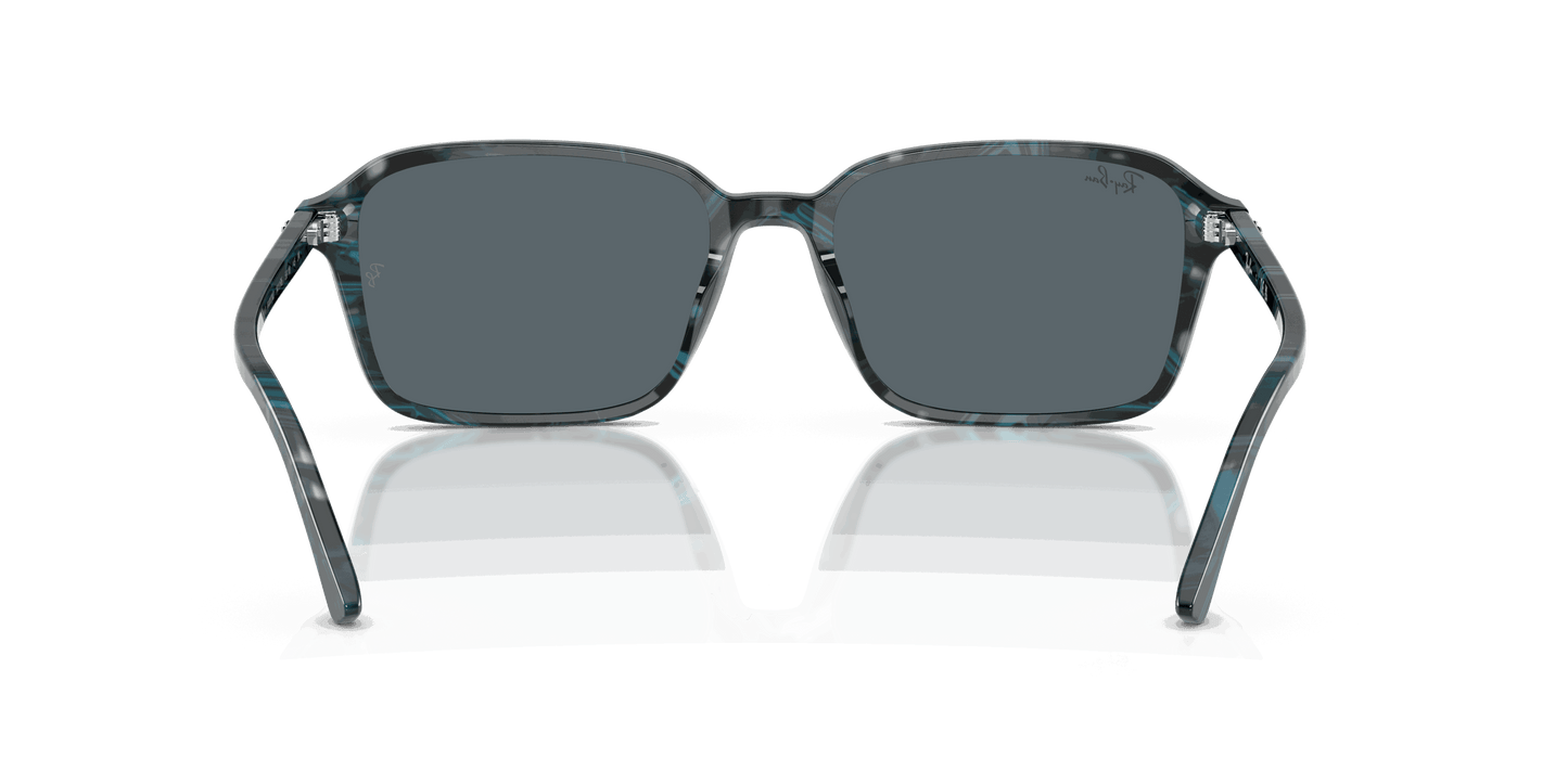 [Blue Lenses, Polished Transparent Fantasy Blue & Grey Frame]