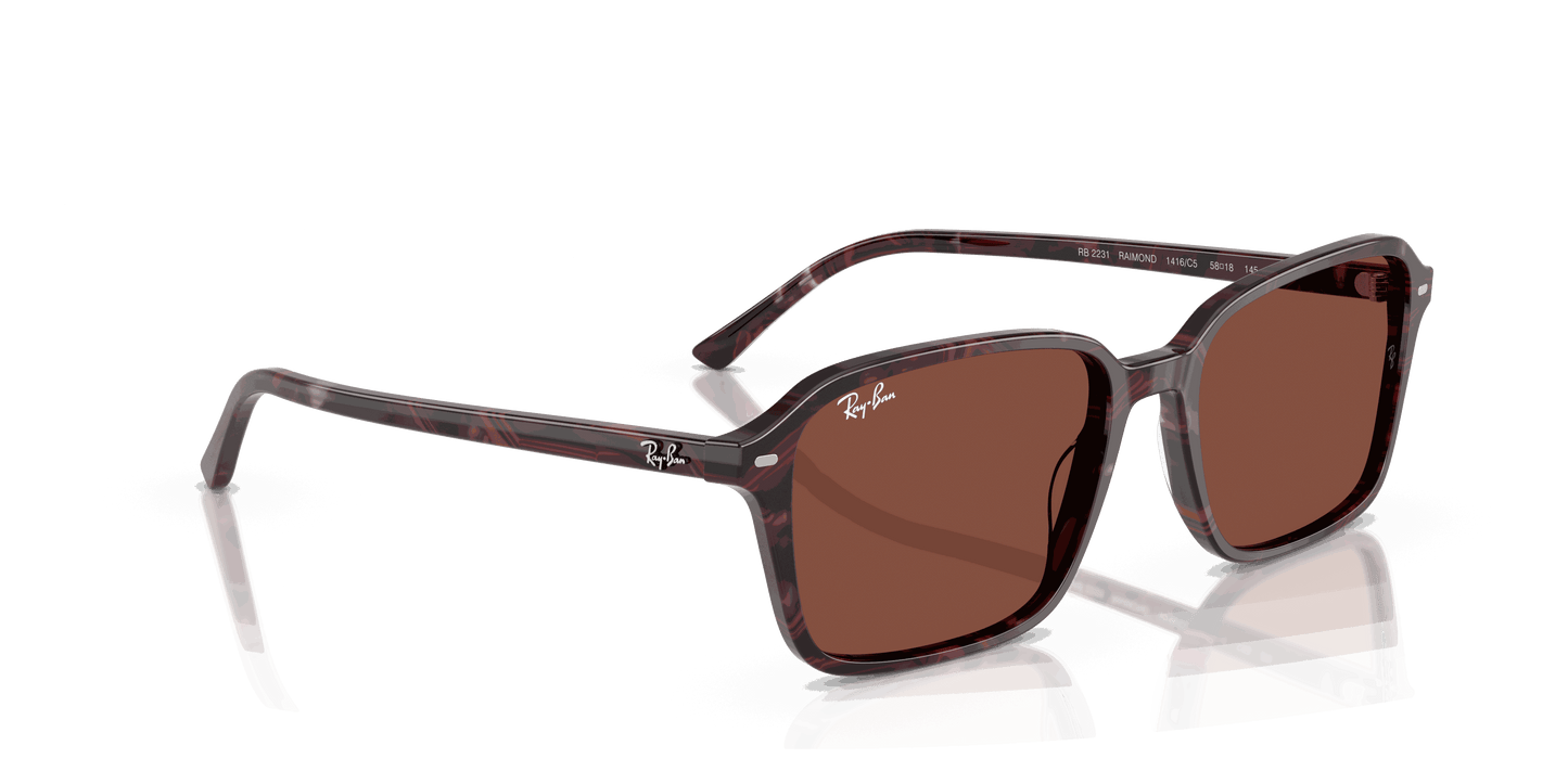 [Red Lenses, Polished Transparent Fantasy Violet & Red Frame]