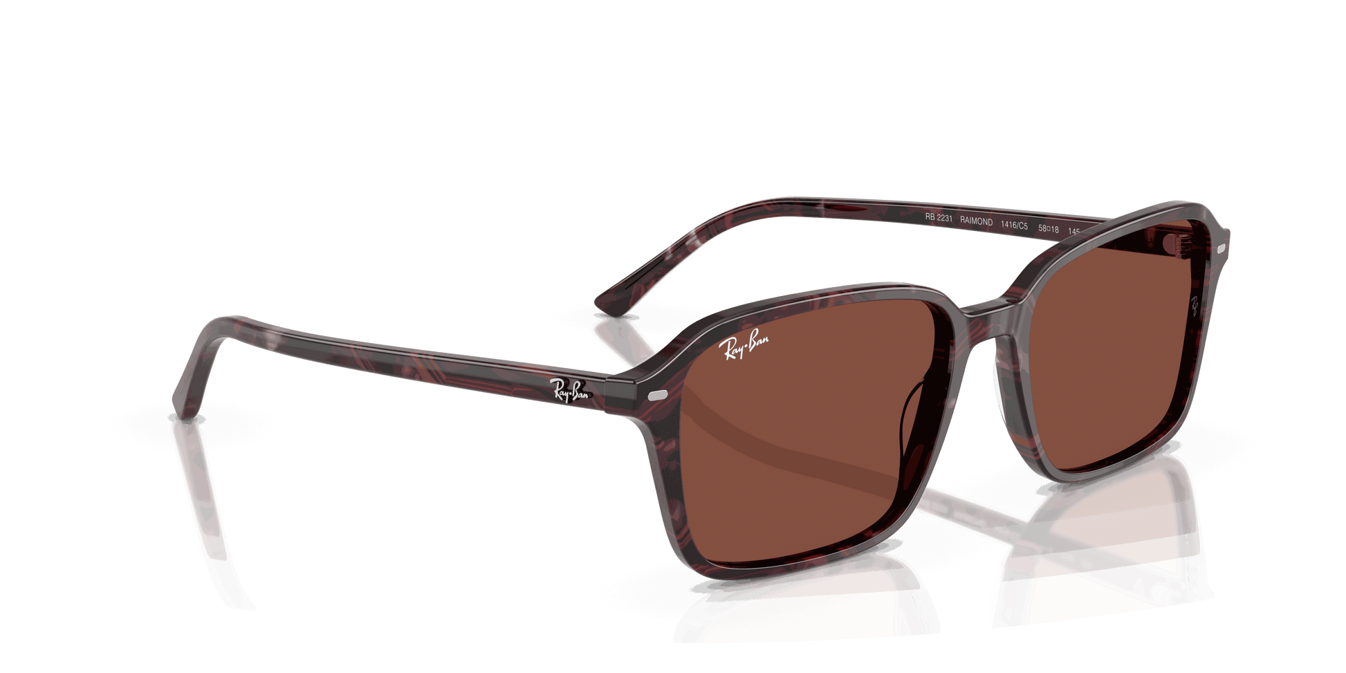 [Red Lenses, Polished Transparent Fantasy Violet & Red Frame]