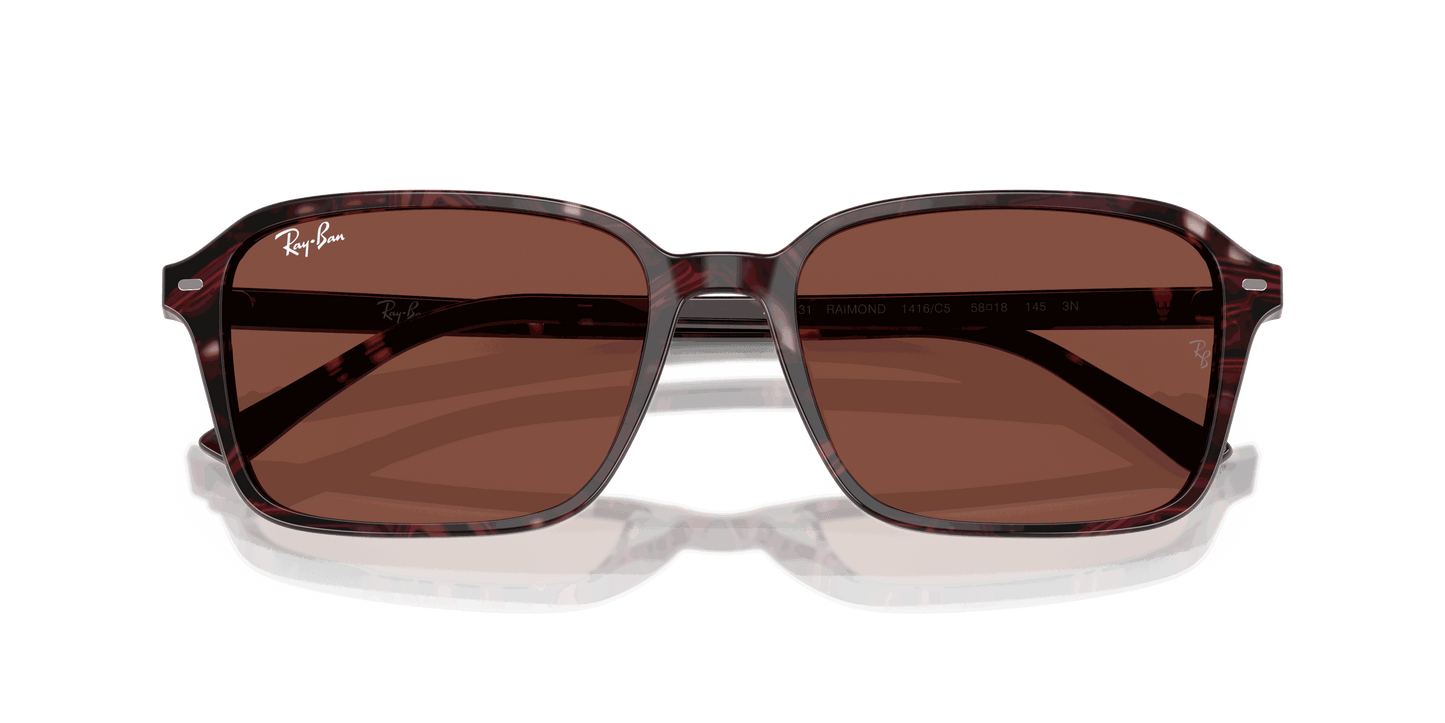 [Red Lenses, Polished Transparent Fantasy Violet & Red Frame]