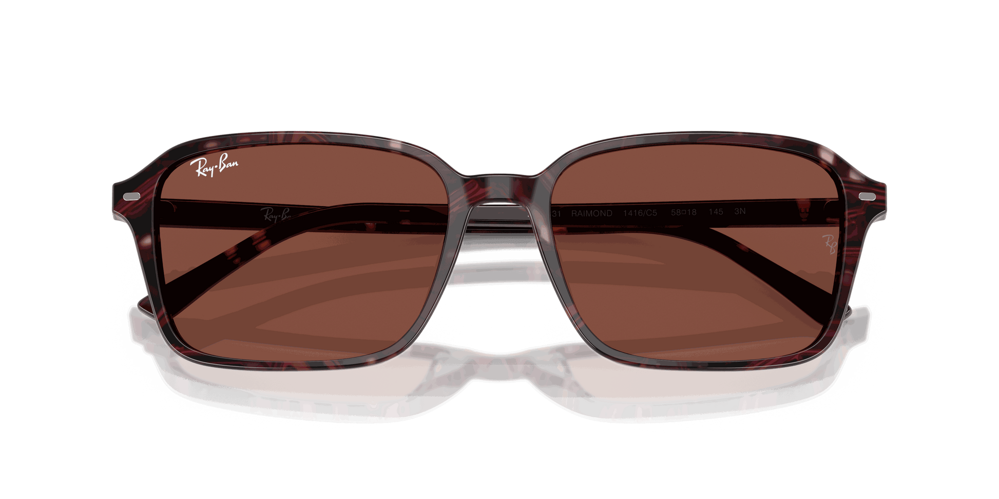 [Red Lenses, Polished Transparent Fantasy Violet & Red Frame]