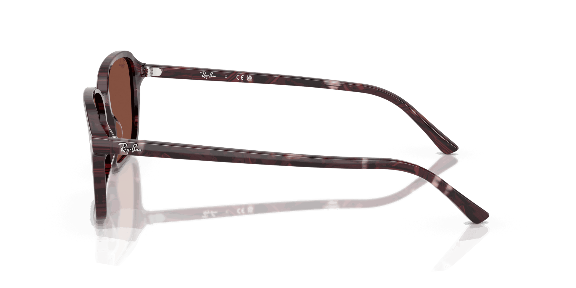 [Red Lenses, Polished Transparent Fantasy Violet & Red Frame]