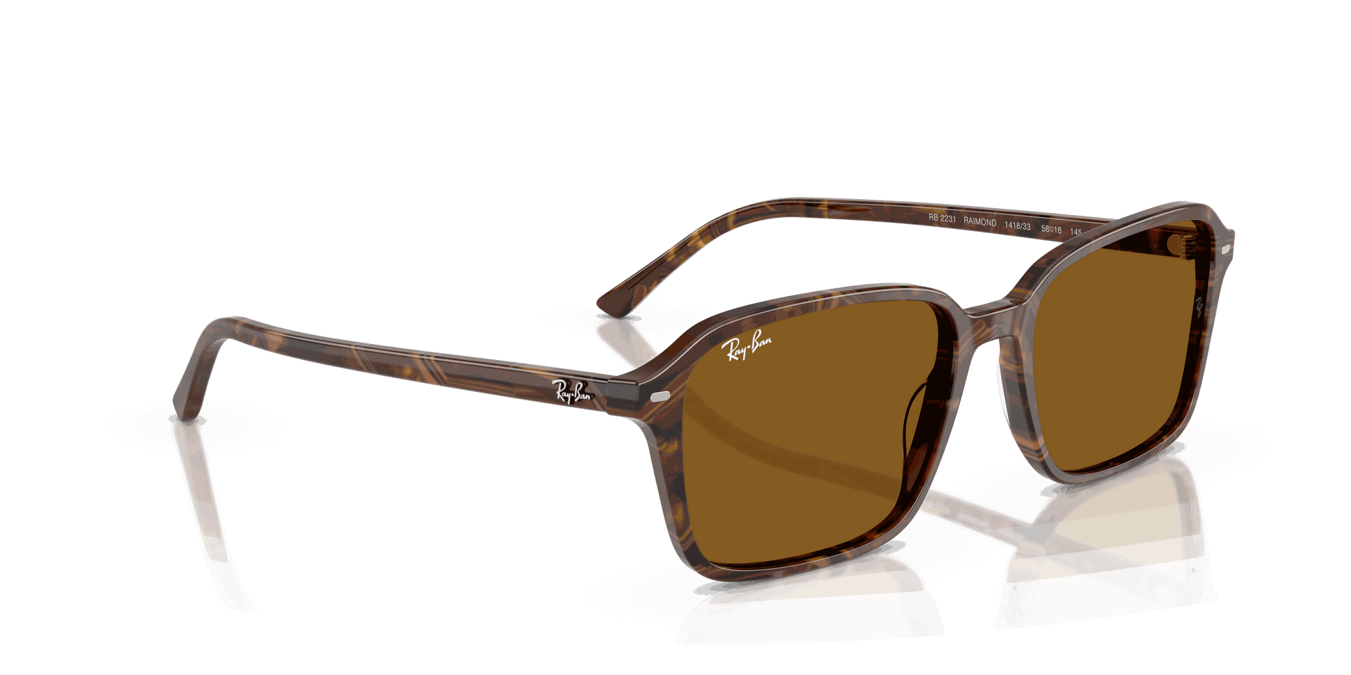 [B-15 Brown Lenses, Polished Transparent Fantasy Brown Frame]