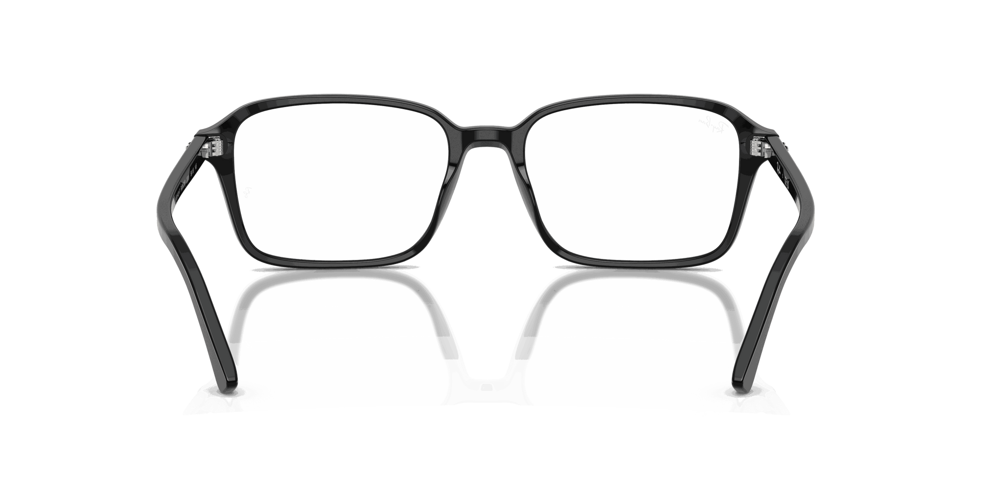 [Clear Lenses, Polished Black Frame]