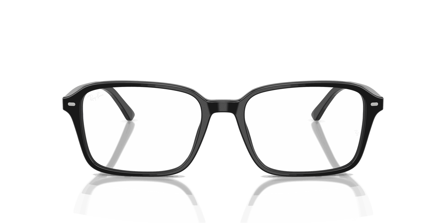 [Clear Lenses, Polished Black Frame]