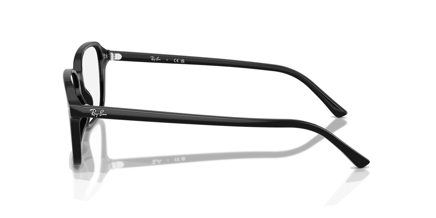 [Clear Lenses, Polished Black Frame]