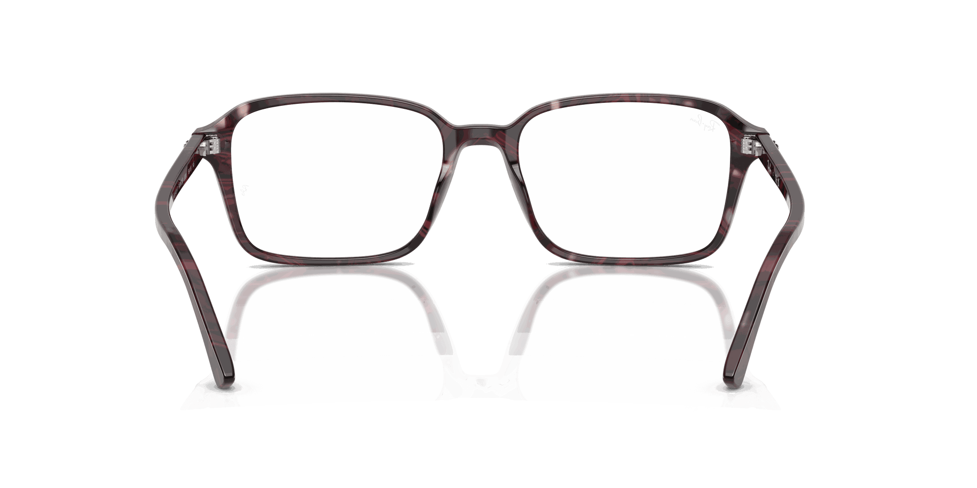 [Clear Lenses, Polished Transparent Fantasy Violet & Red Frame]
