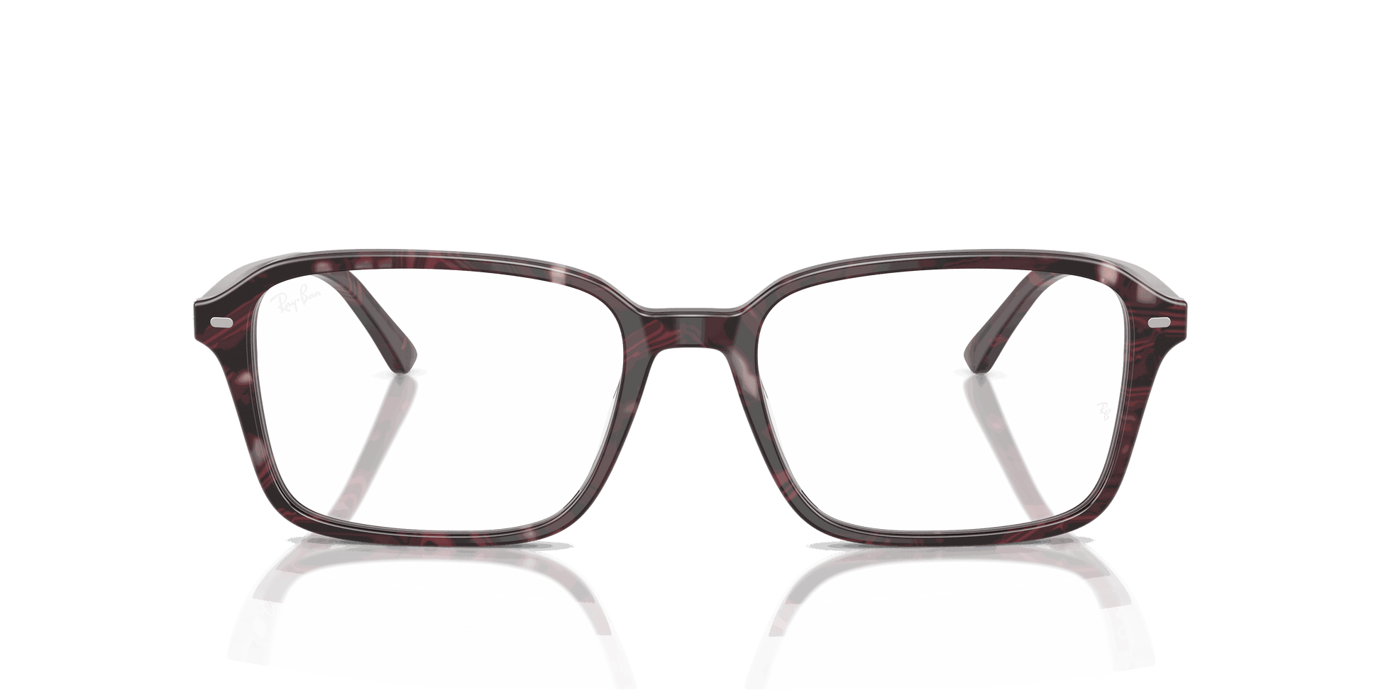 [Clear Lenses, Polished Transparent Fantasy Violet & Red Frame]