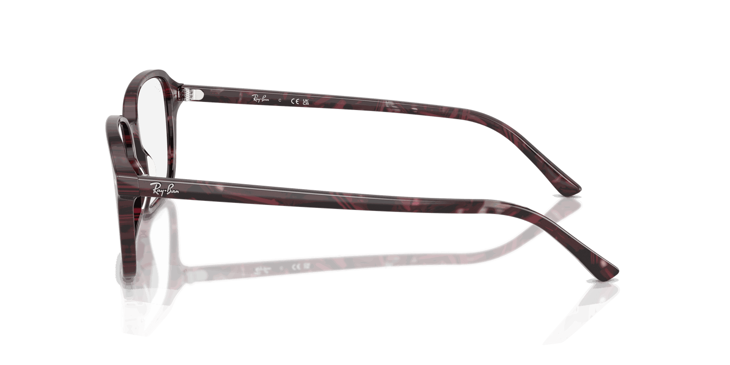[Clear Lenses, Polished Transparent Fantasy Violet & Red Frame]