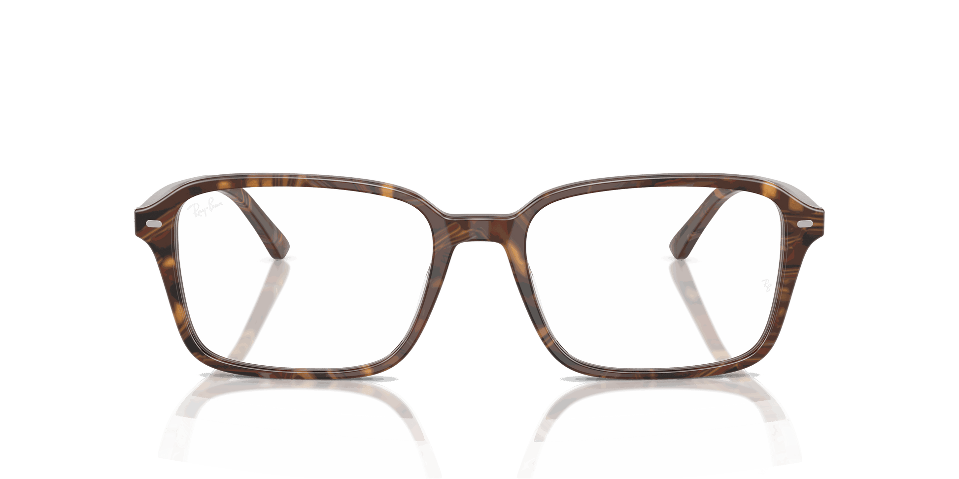[Clear Lenses, Polished Transparent Fantasy Brown & Yellow Frame]