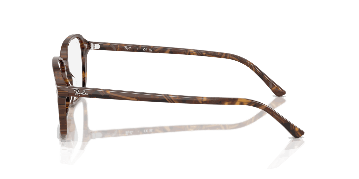 [Clear Lenses, Polished Transparent Fantasy Brown & Yellow Frame]