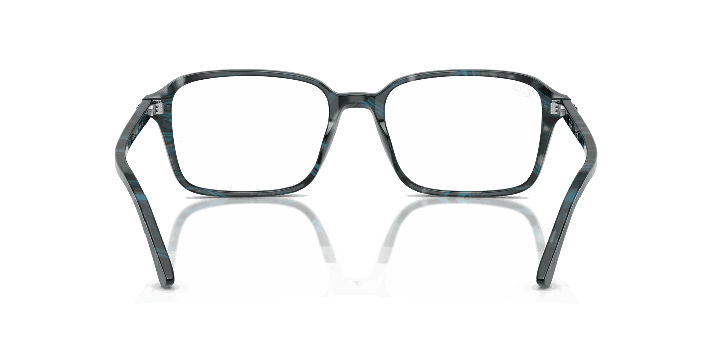 [Clear Lenses, Polished Transparent Fantasy Blue & Grey Frame]