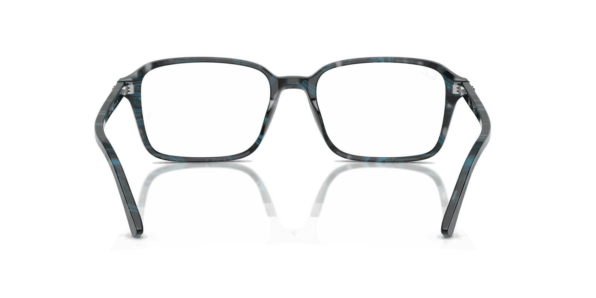 [Clear Lenses, Polished Transparent Fantasy Blue & Grey Frame]