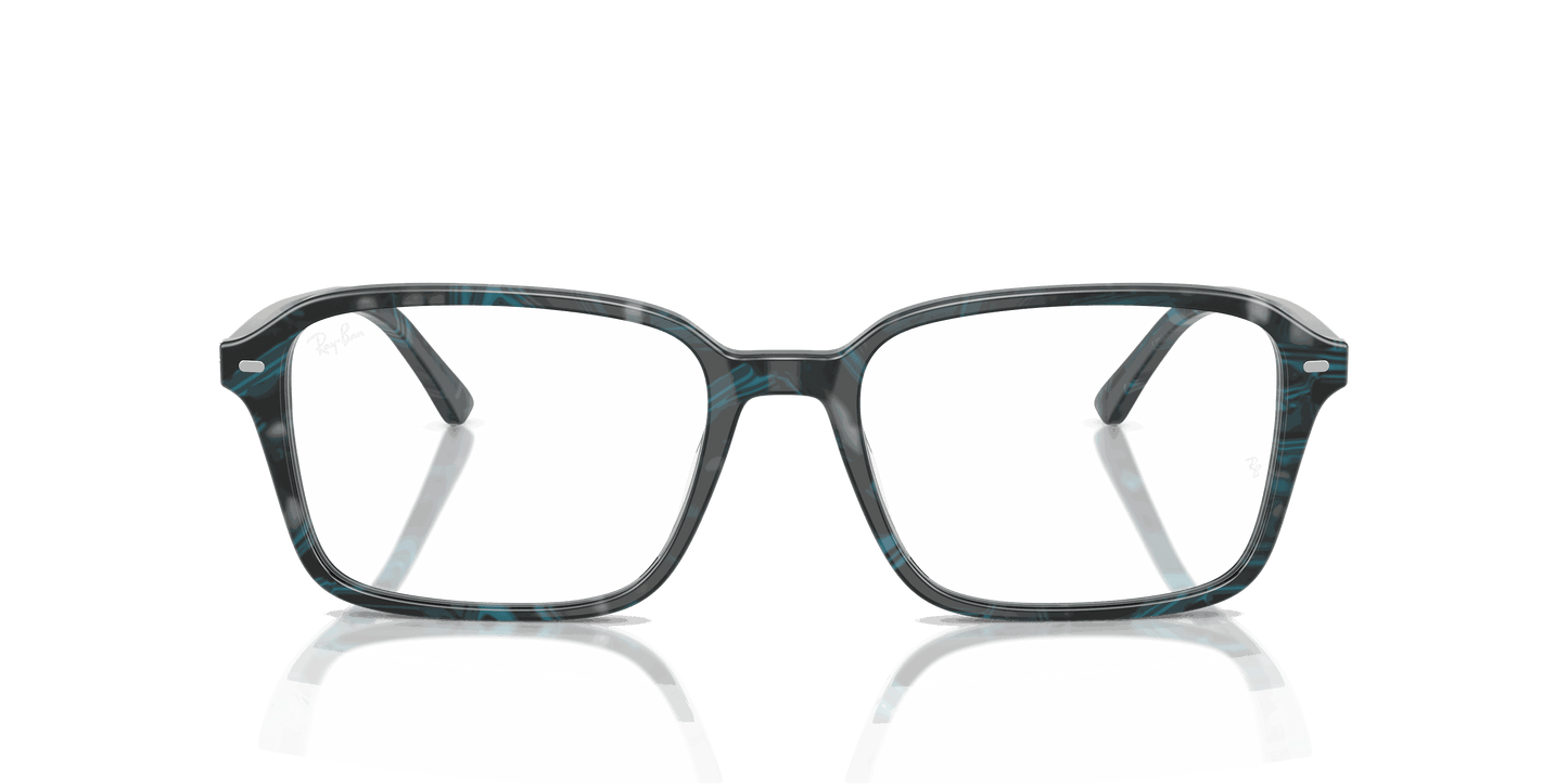 [Clear Lenses, Polished Transparent Fantasy Blue & Grey Frame]