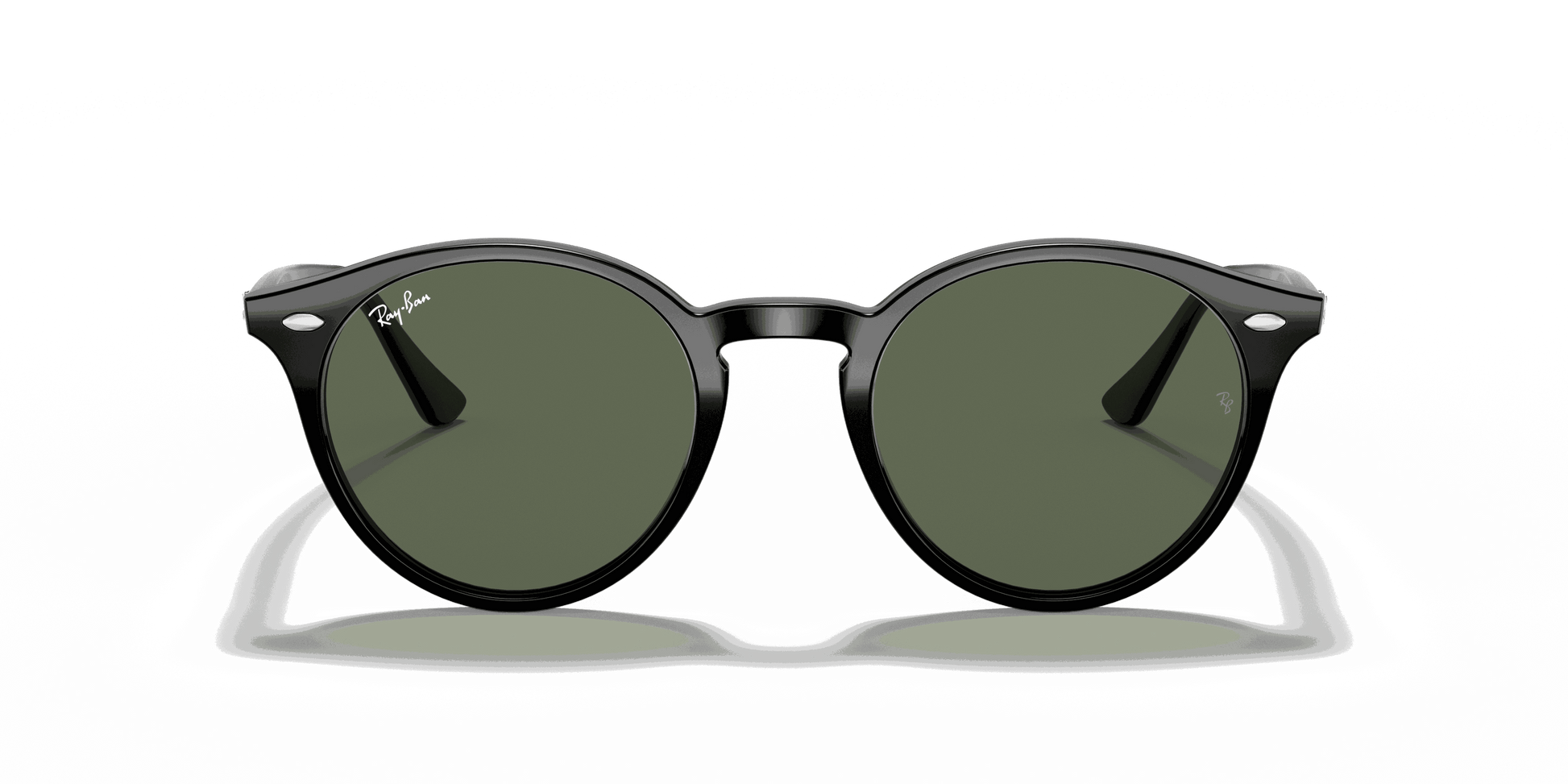[Green Classic Lenses, Polished Black Frame]