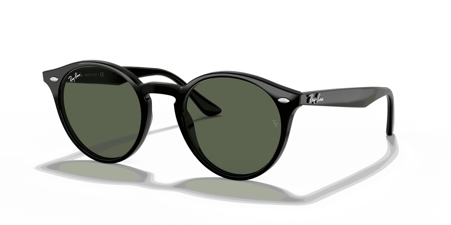 [Green Classic Lenses, Polished Black Frame]
