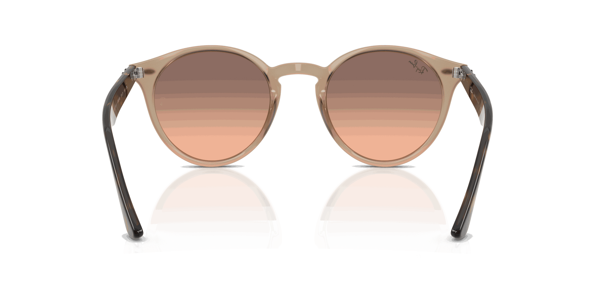 [Pink Gradient Grey Lenses, Polished Turtledove Frame]