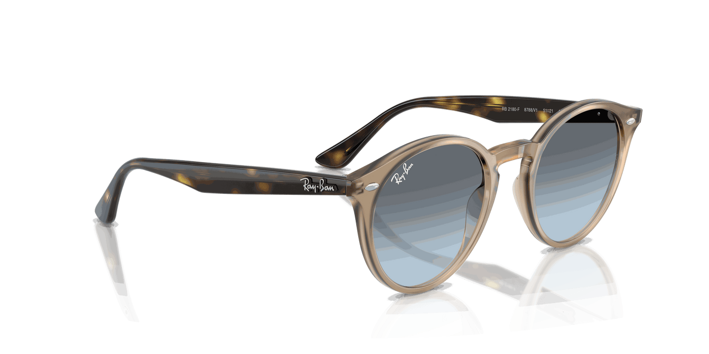 [Blue Gradient Grey Lenses, Polished Turtledove Frame]
