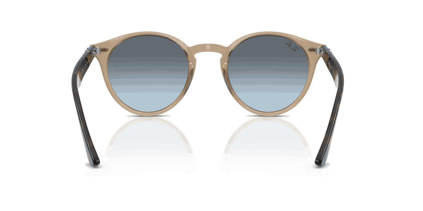 [Blue Gradient Grey Lenses, Polished Turtledove Frame]