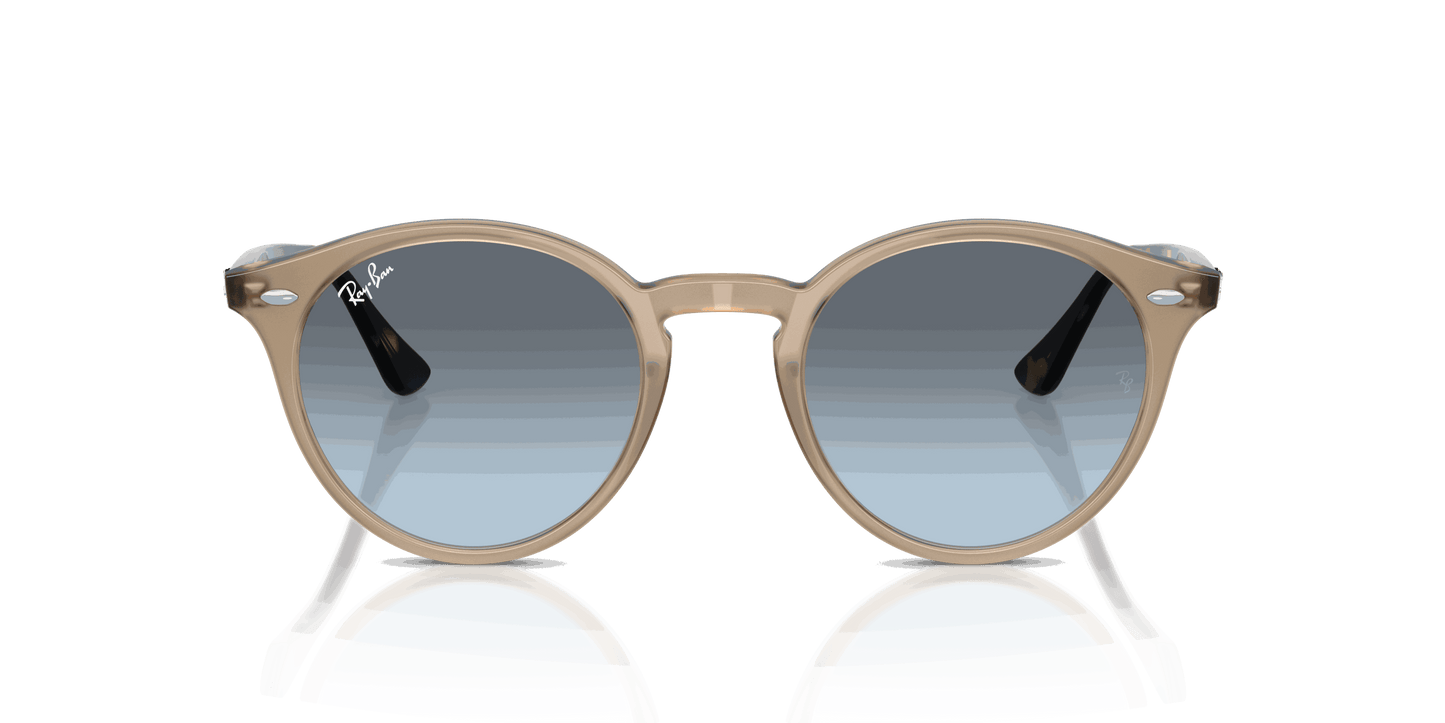 [Blue Gradient Grey Lenses, Polished Turtledove Frame]