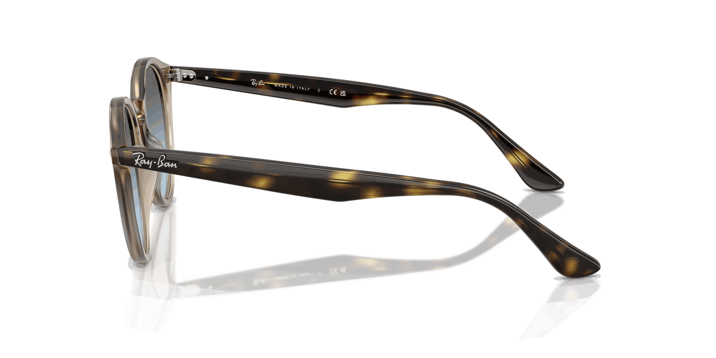 [Blue Gradient Grey Lenses, Polished Turtledove Frame]